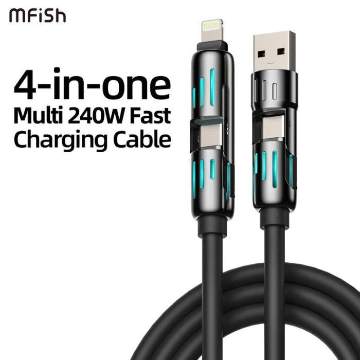 4-in-1 Multi USB Charging Cable Top