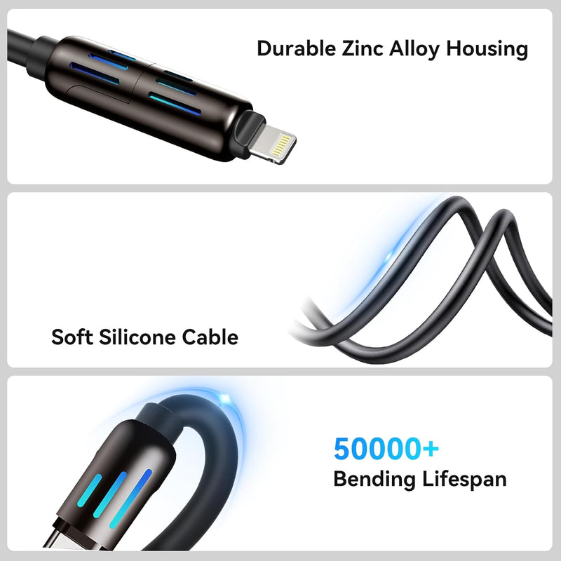 4-in-1 Multi USB Charging Cable Top