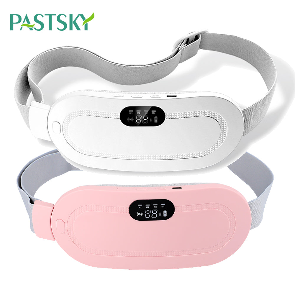 Menstrual Heating Pad - Smart Warm Belt, Electric Period Cramp Massager, Vibrating Heating Waist Belt with Adjustable Temperature and Massage Modes - Quick Relief from Menstrual Discomfort