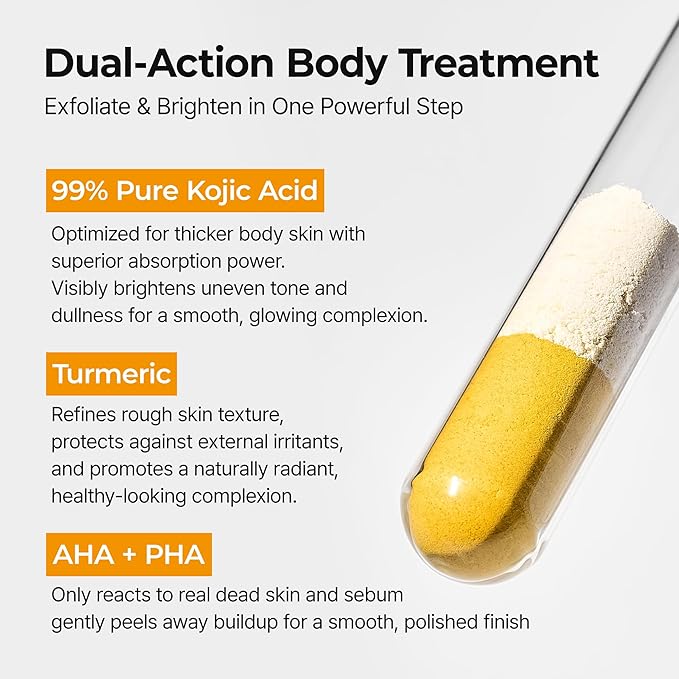 Dr.Melaxin Body Keratin Care Kojic Acid Turmeric Spray Gently Exfoliating Peeling Solution | 200ml