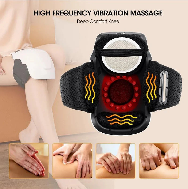 Intelligent Home Use Electric Intelligent Kneading Heating Knee Massager Rechargeable Pain Relief Infrared Laser Vibration Knee Massager