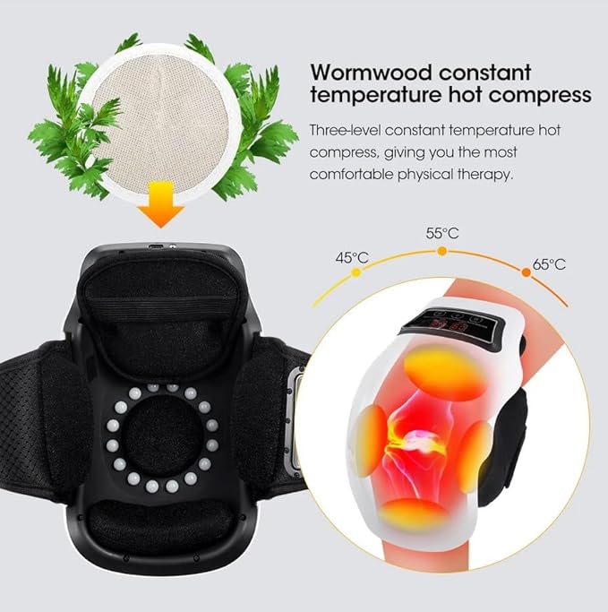 Intelligent Home Use Electric Intelligent Kneading Heating Knee Massager Rechargeable Pain Relief Infrared Laser Vibration Knee Massager